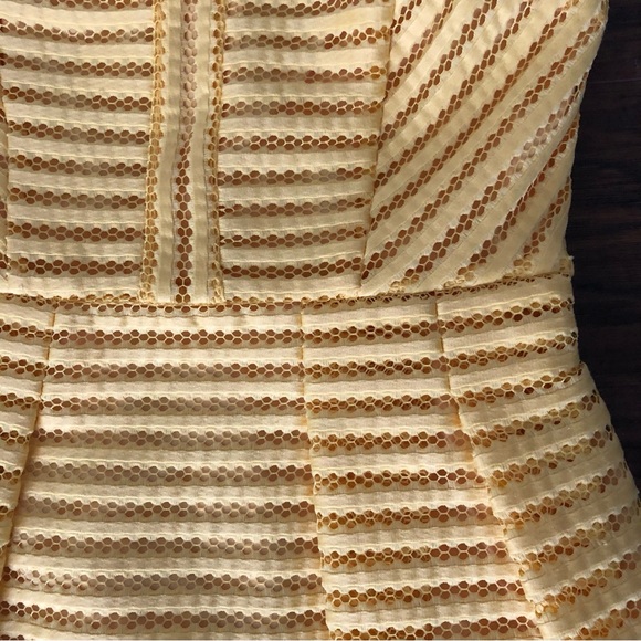 New York & Company strapless yellow summer dress - Picture 2 of 7